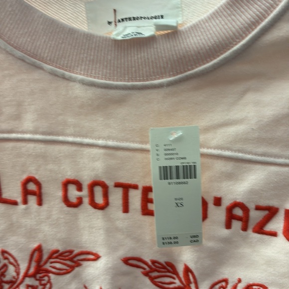 By Anthropologie Embroidered Côte d'Azur Top - Picture 9 of 9